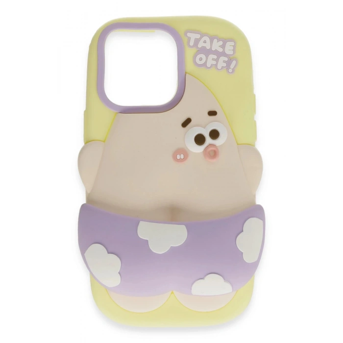 iPhone 15 Pro Max Kılıf Poky Karakter Silikon Kapak - Desen 5