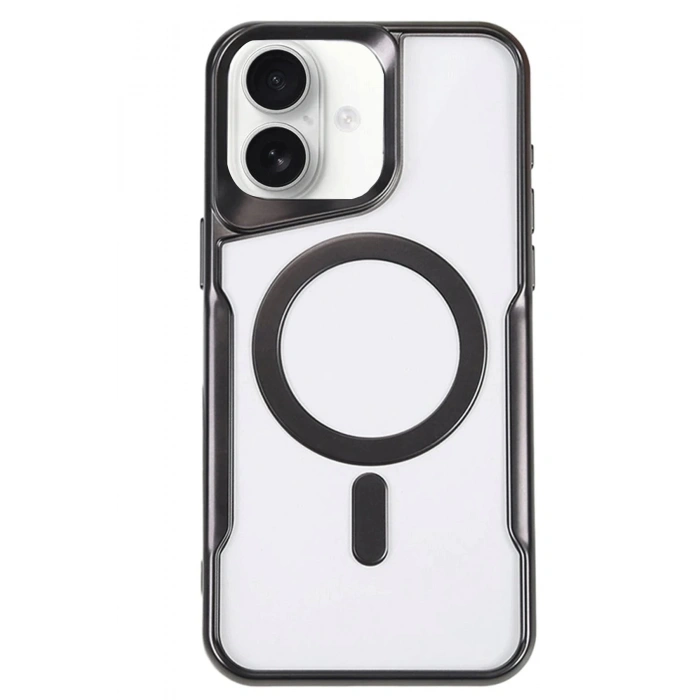 iPhone 16 Kılıf Boyi Magsafe Silikon Kapak - Siyah