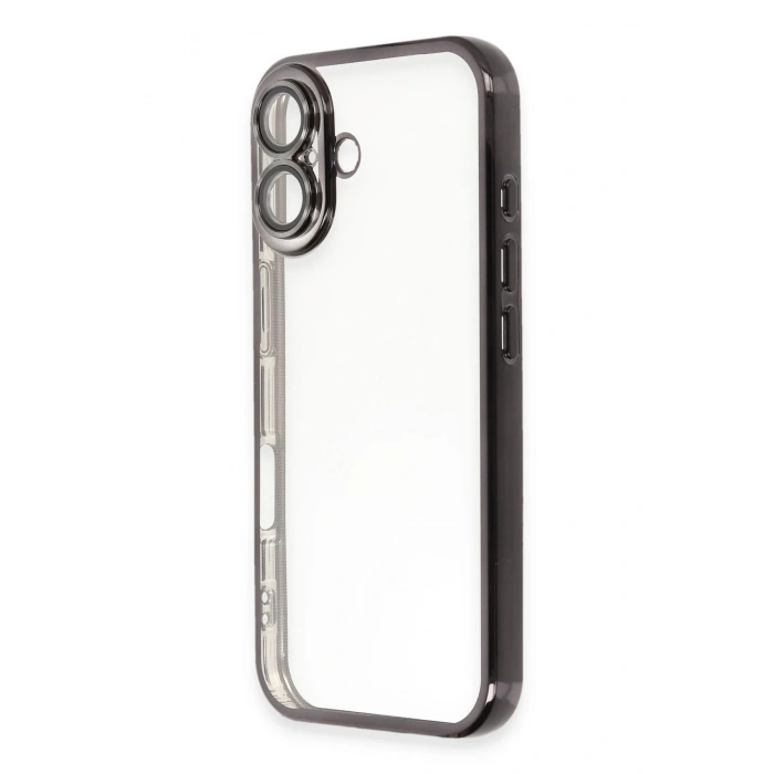iPhone 16 Kılıf Razer Lensli Silikon - Siyah