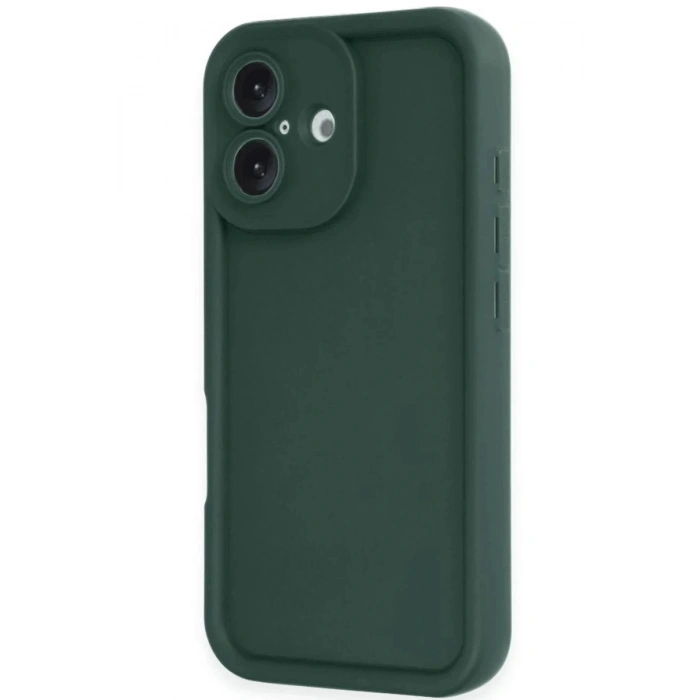 iPhone 16 Kılıf Viera Silikon - Koyu Yeşil