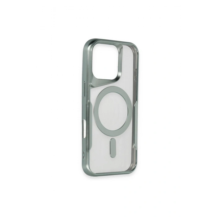 iPhone 16 Plus Kılıf Boyi Magsafe Silikon Kapak - Yeşil