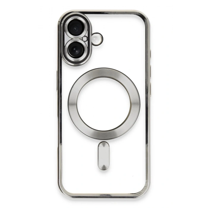 iPhone 16 Plus Kılıf Kross Magneticsafe Kapak - Gümüş