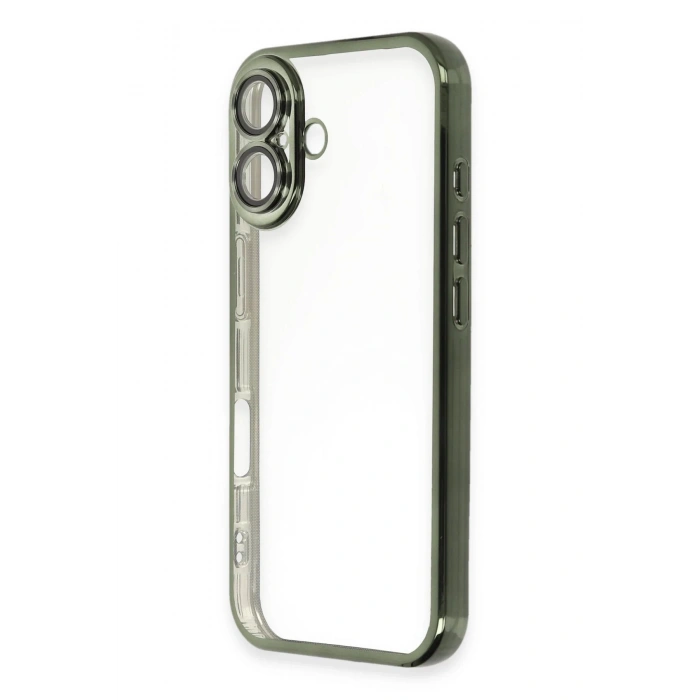 iPhone 16 Plus Kılıf Razer Lensli Silikon - Yeşil