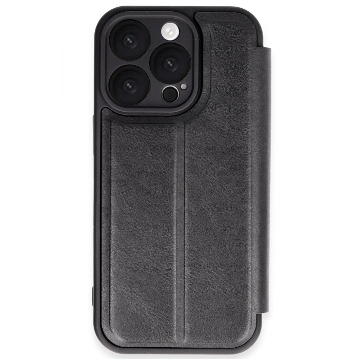 iPhone 16 Pro Kılıf Flip Cover - Siyah