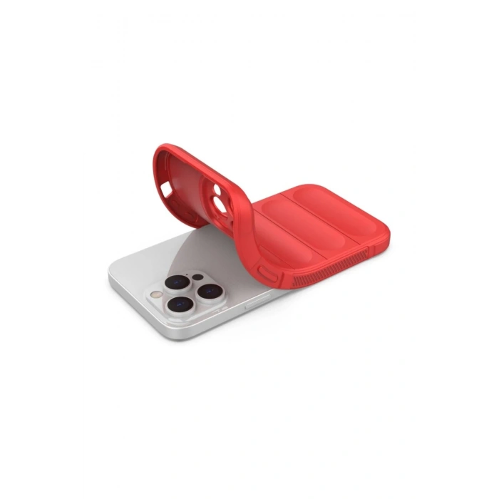 iPhone 16 Pro Kılıf Optimum Silikon - Kırmızı