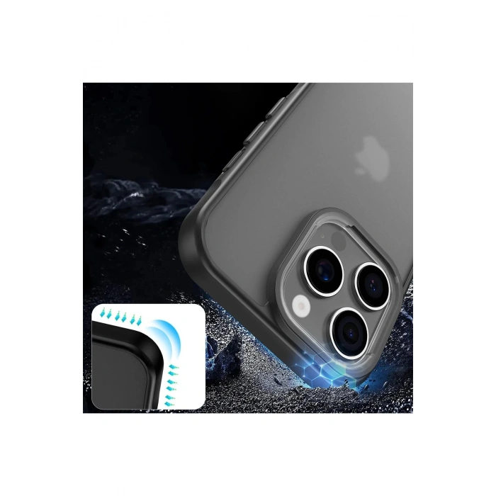 iPhone 16 Pro Max Kılıf Elegant Kapak - Siyah