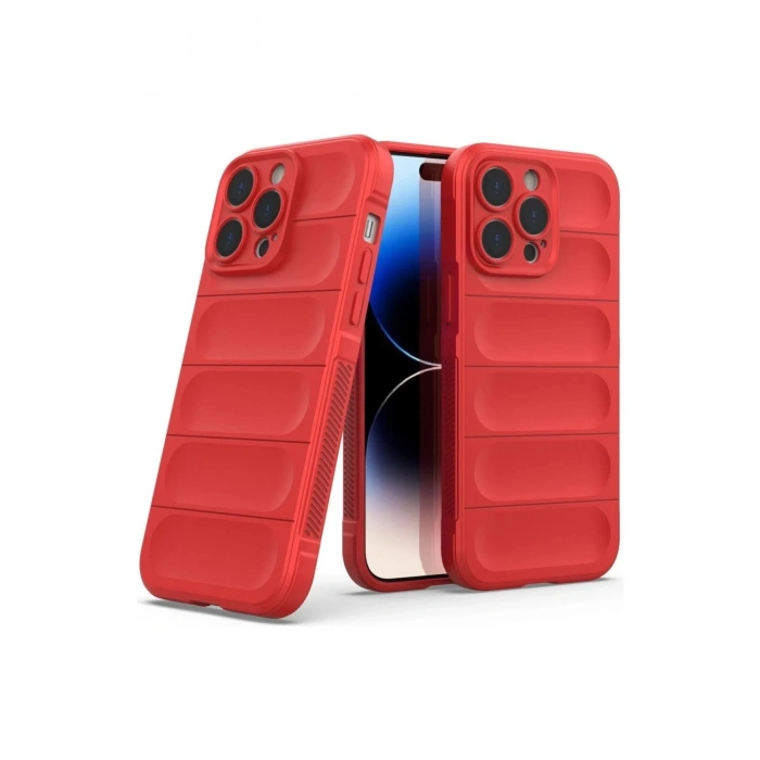 iPhone 16 Pro Max Kılıf Optimum Silikon - Kırmızı