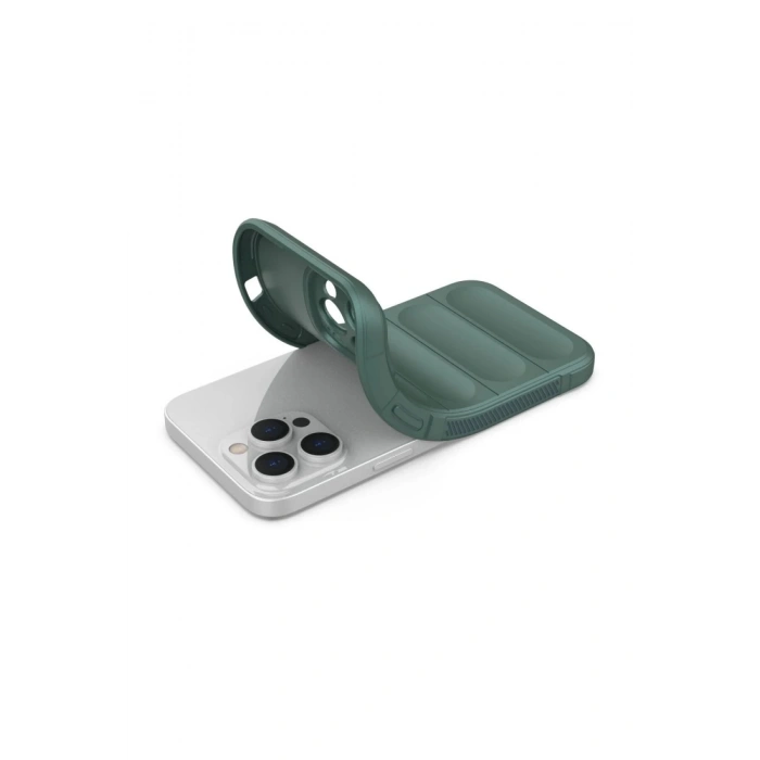 iPhone 16 Pro Max Kılıf Optimum Silikon - Koyu Yeşil