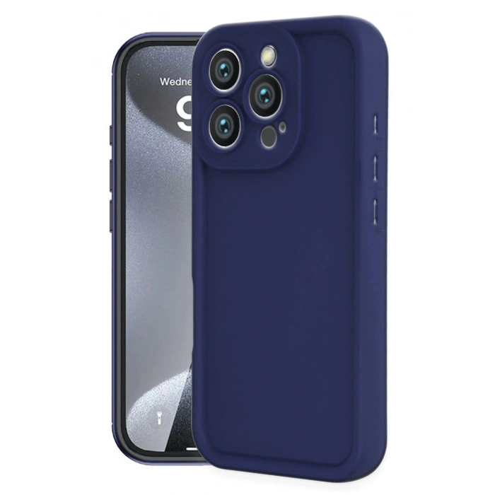 iPhone 16 Pro Max Kılıf Viera Silikon - Lacivert