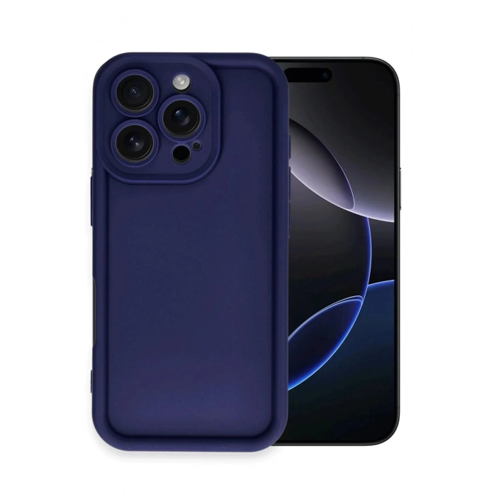 iPhone 16 Pro Max Kılıf Viera Silikon - Lacivert