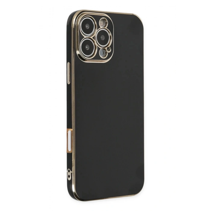 iPhone 16 Pro Max Kılıf Volet Silikon - Siyah