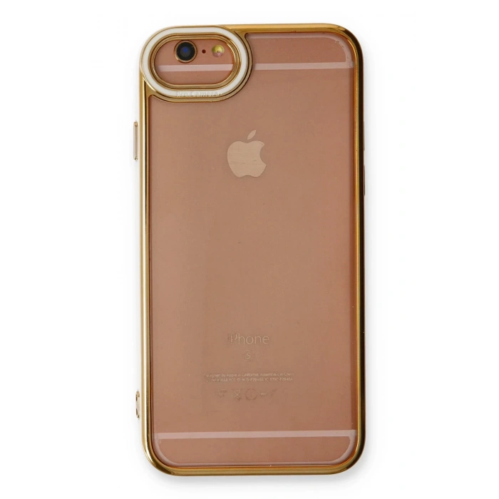 iPhone 6 Kılıf Liva Lens Silikon - Beyaz