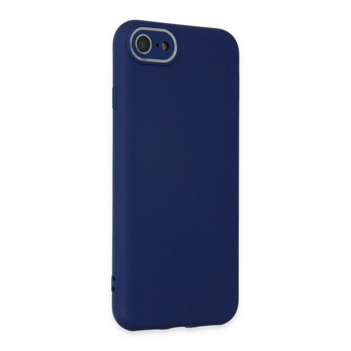 iPhone 7 Kılıf Lansman Glass Kapak - Sky Blue