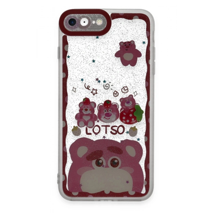 iPhone 7 Kılıf Sweet Desenli Silikon Kapak - Pembe