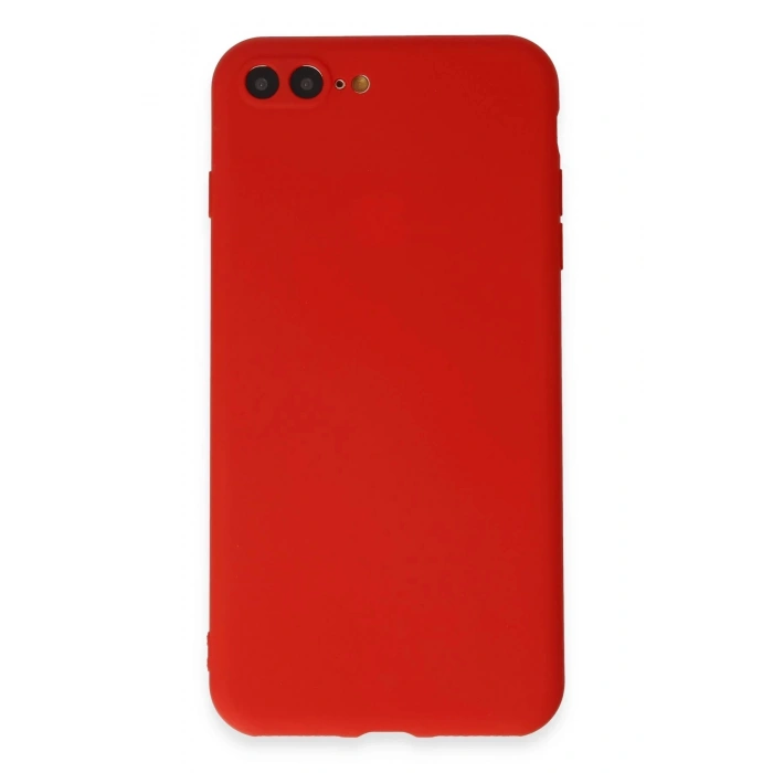 iPhone 7 Plus Kılıf First Silikon - Kırmızı