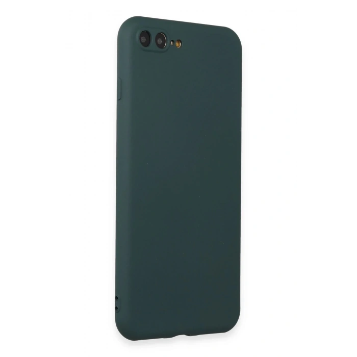 iPhone 7 Plus Kılıf First Silikon - Koyu Yeşil