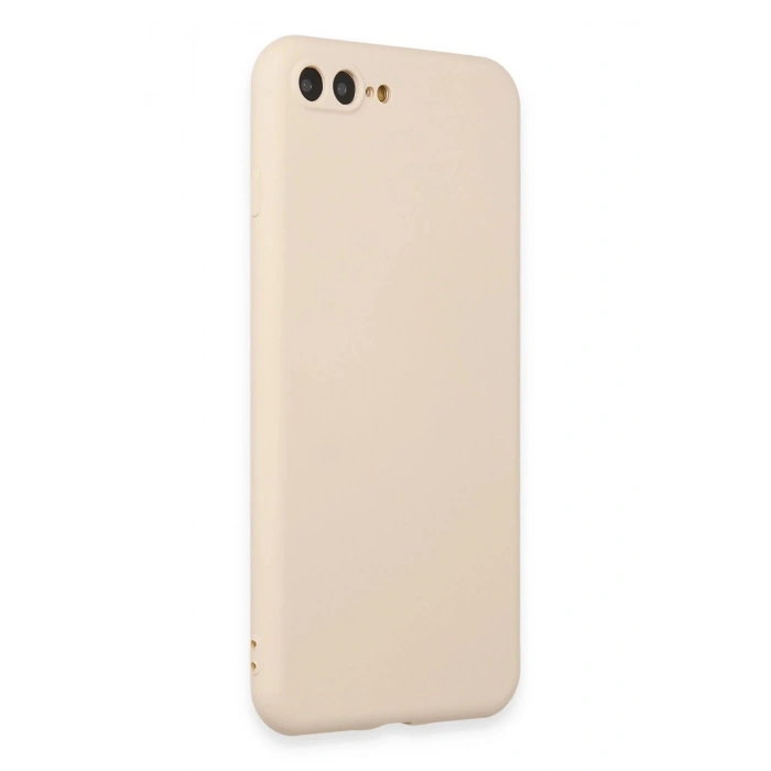 iPhone 7 Plus Kılıf First Silikon - Krem
