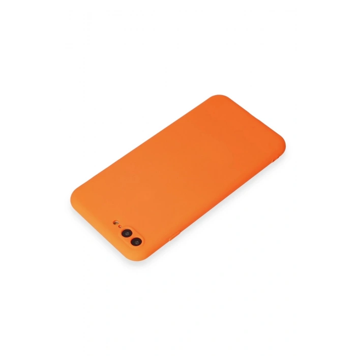 iPhone 7 Plus Kılıf First Silikon - Turuncu
