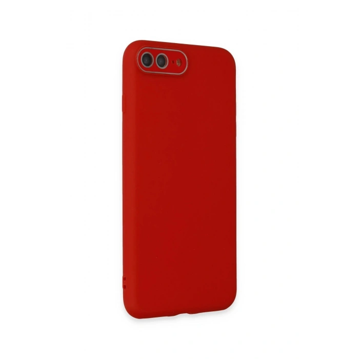 iPhone 7 Plus Kılıf Lansman Glass Kapak - Kırmızı