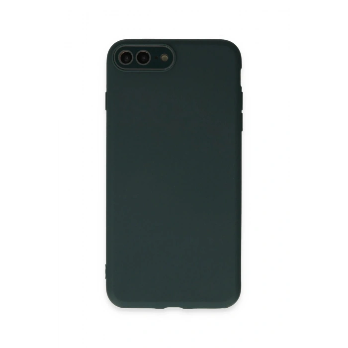 iPhone 7 Plus Kılıf Lansman Glass Kapak - Koyu Yeşil