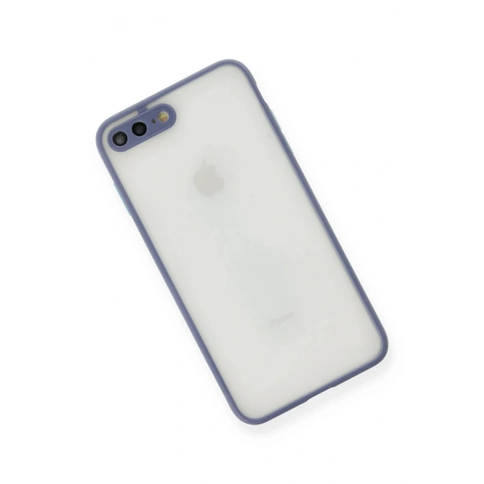 iPhone 7 Plus Kılıf Montreal Silikon Kapak - Gri