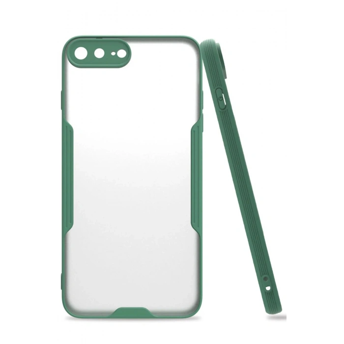 iPhone 7 Plus Kılıf Platin Silikon - Yeşil