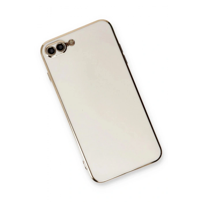 iPhone 7 Plus Kılıf Volet Silikon - Beyaz