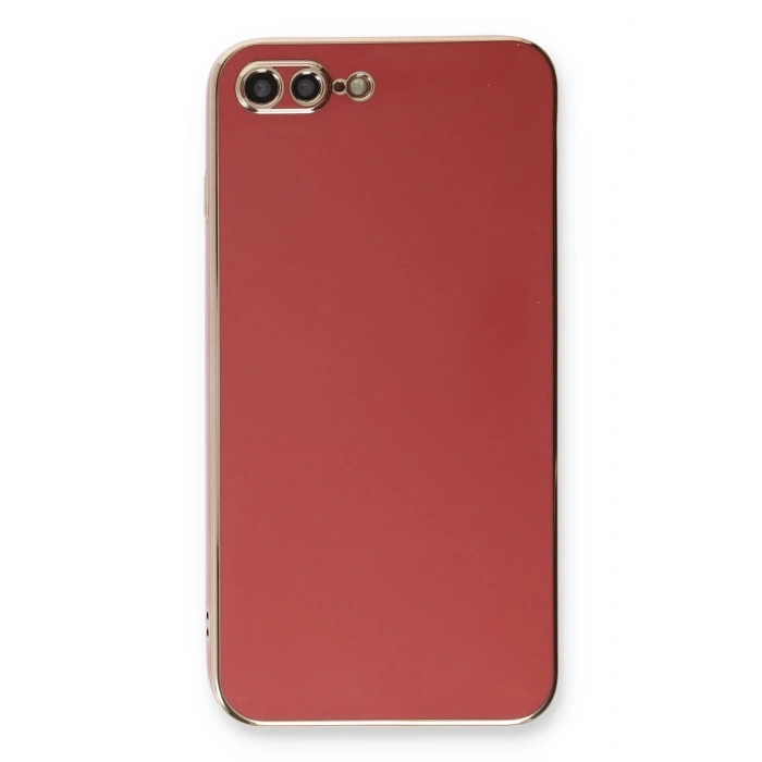 iPhone 7 Plus Kılıf Volet Silikon - Kırmızı