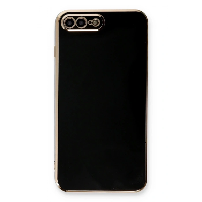 iPhone 7 Plus Kılıf Volet Silikon - Siyah