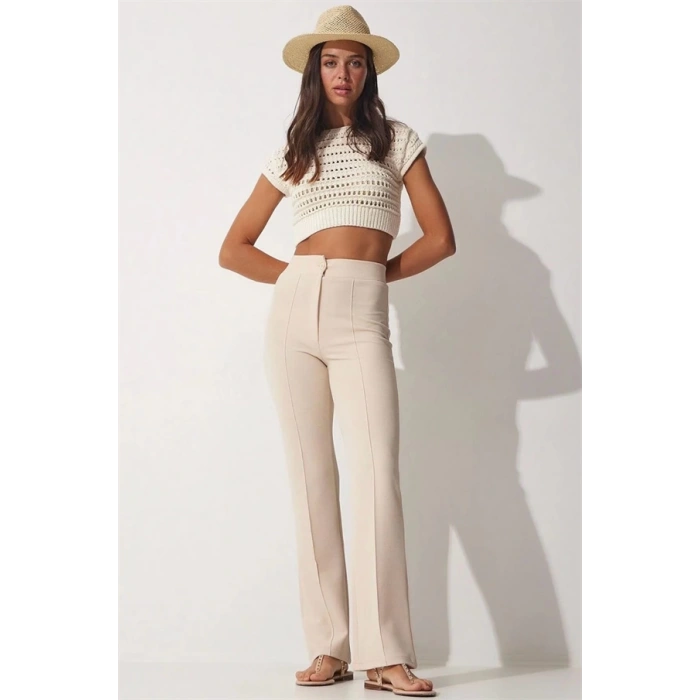 İthal Krep Kumaş Palazzo Pantolon