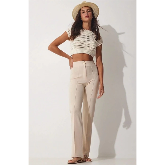 İthal Krep Kumaş Palazzo Pantolon