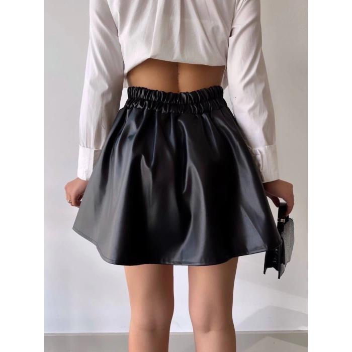 Kısa deri çan etek h26599