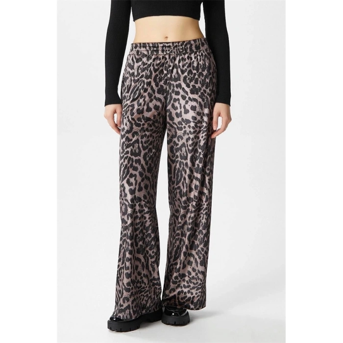 Leopar desen pantolon