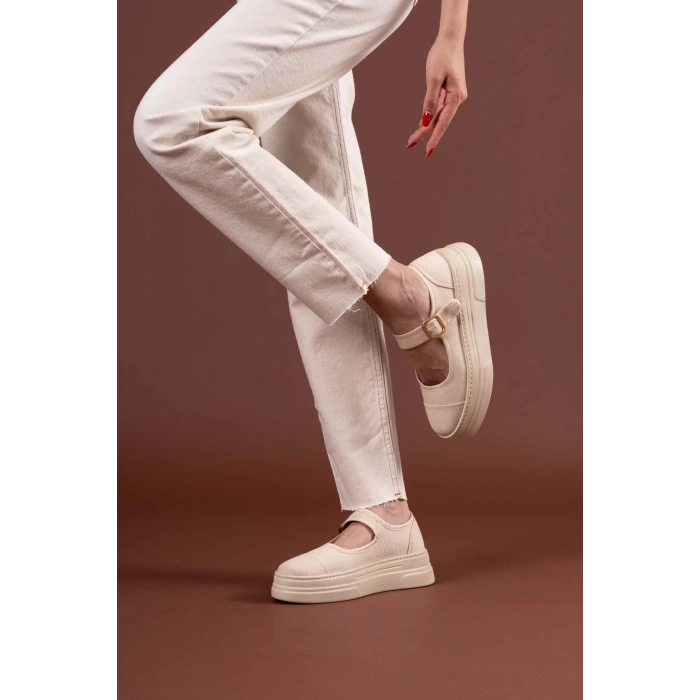 Lunni Bej Keten Spor Ayakkabı