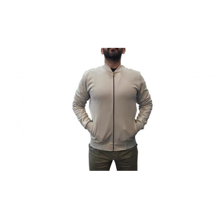 M Yaka Tam Fermuar Erkek Hırka