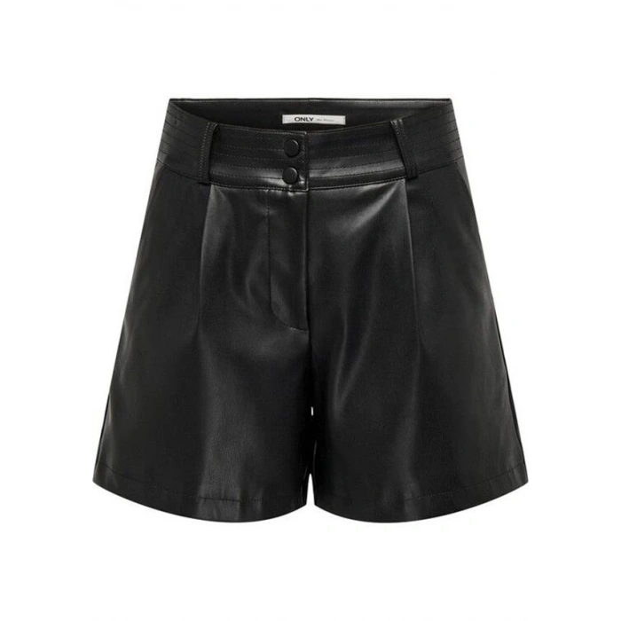 Mom Deri Kadın Şort