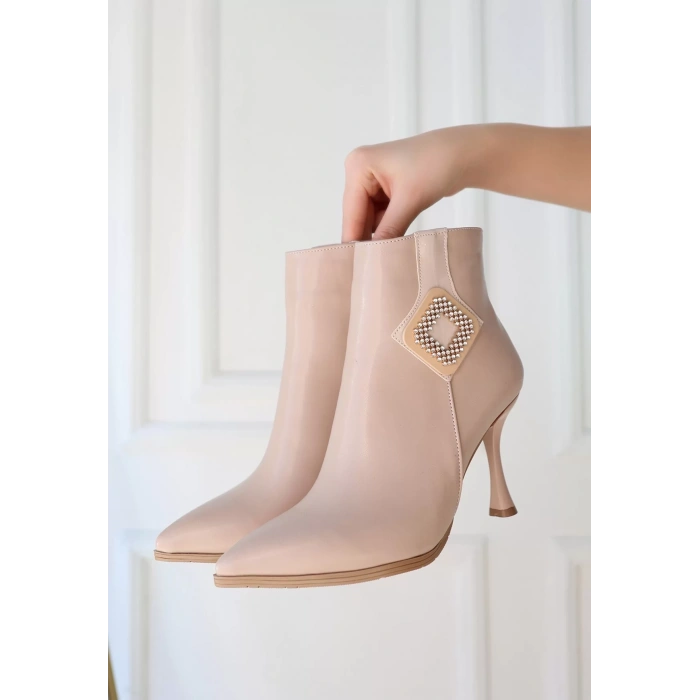 Moose Nude Cilt Topuklu Bot