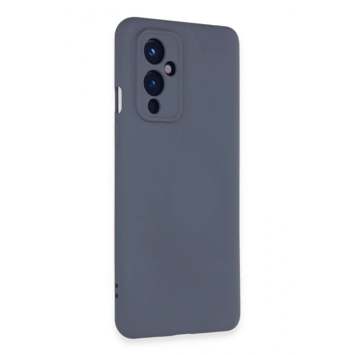 One Plus 9 Kılıf Nano içi Kadife Silikon - Gri