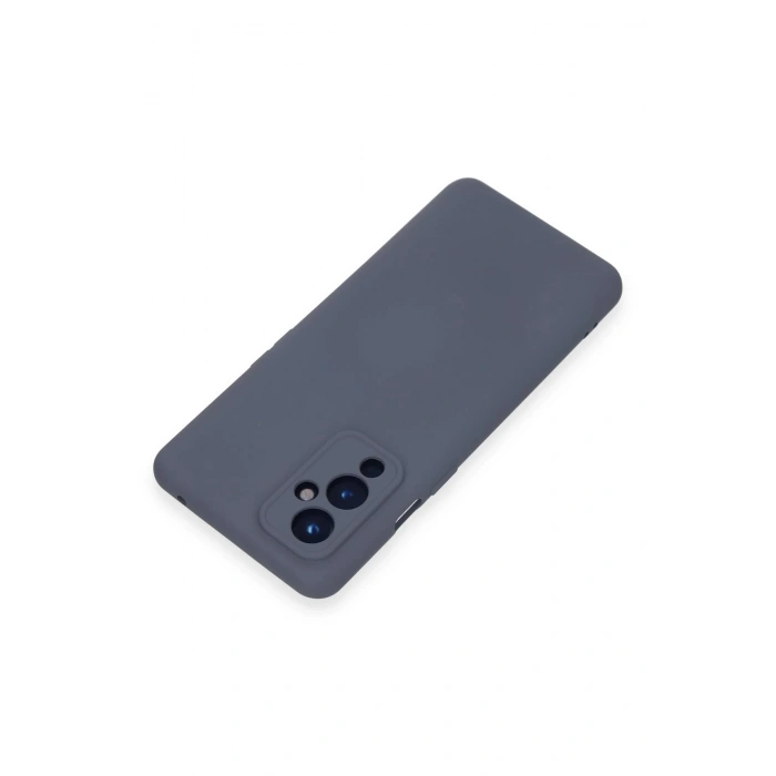 One Plus 9 Kılıf Nano içi Kadife Silikon - Gri