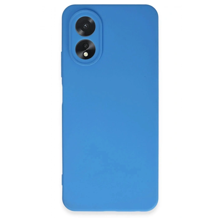 Oppo A38 Kılıf First Silikon - Mavi