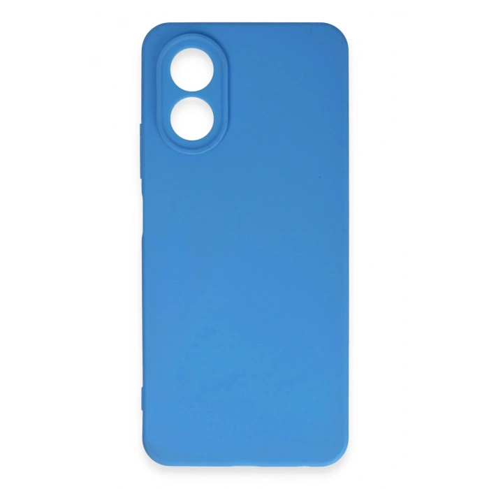 Oppo A38 Kılıf First Silikon - Mavi