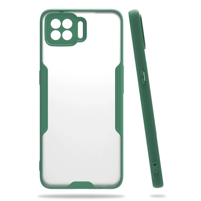 Oppo A73 Kılıf Platin Silikon - Yeşil