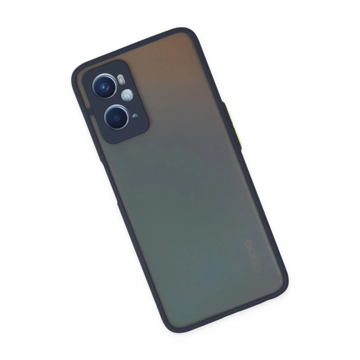 Oppo A96 Kılıf Montreal Silikon Kapak - Lacivert