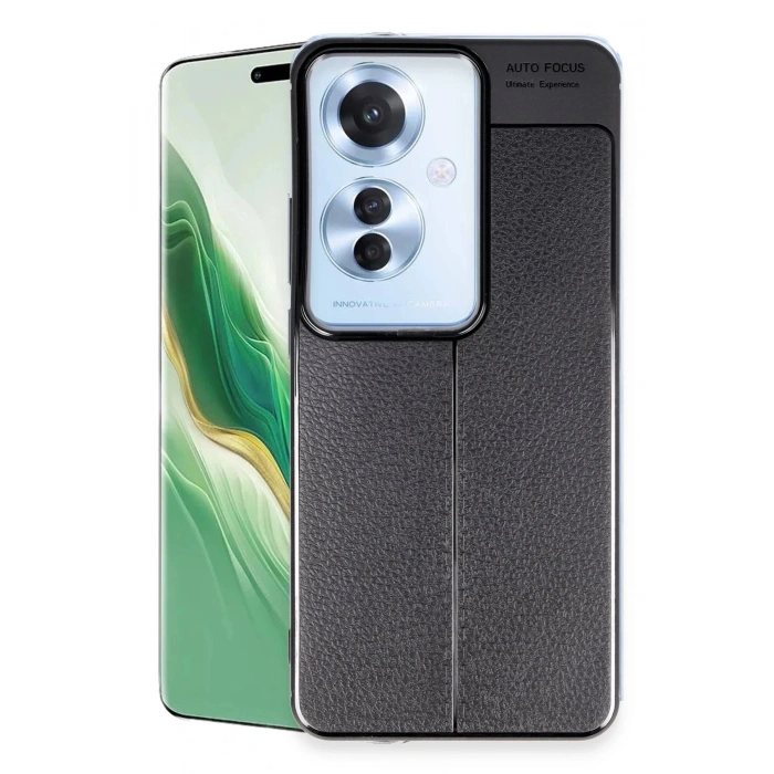 Oppo Reno 11F Kılıf Auto Focus Kapak - Siyah