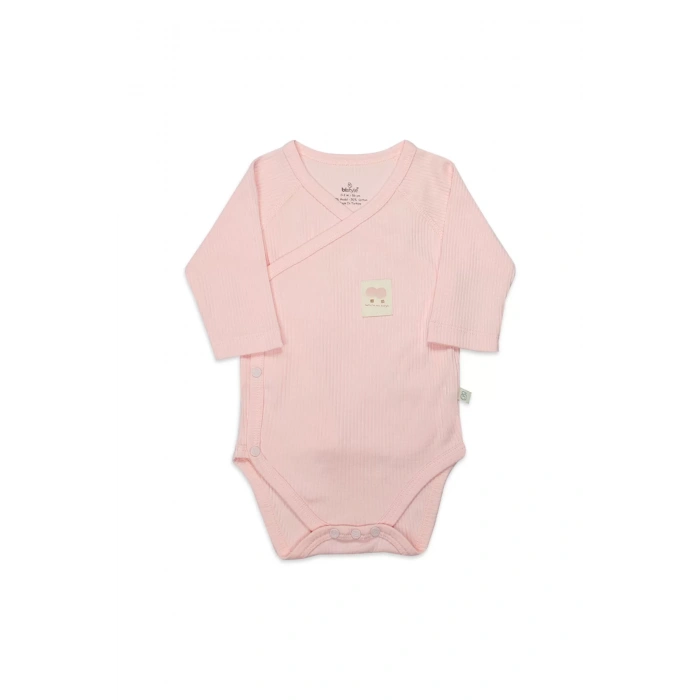 Organic Modal Flying Balloons Kruvaze Uzun Kol Body Bs17121 Pembe