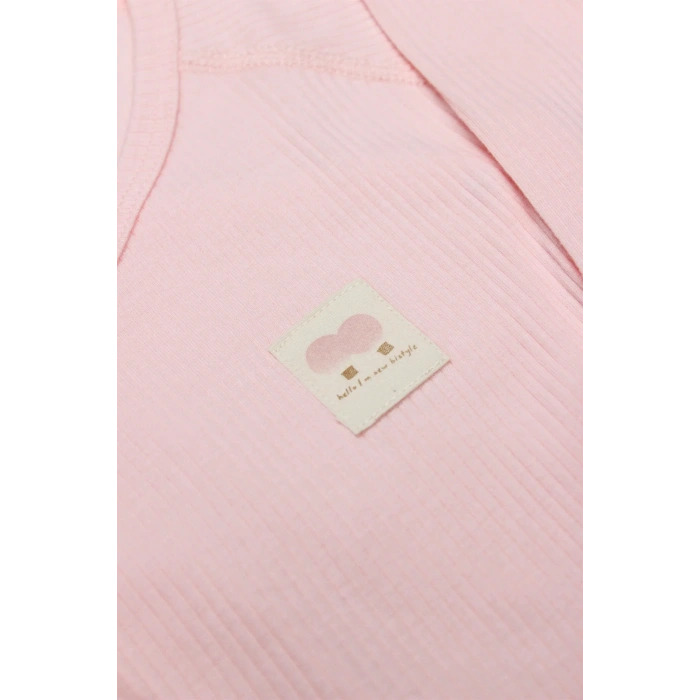 Organic Modal Flying Balloons Kruvaze Uzun Kol Body Bs17121 Pembe