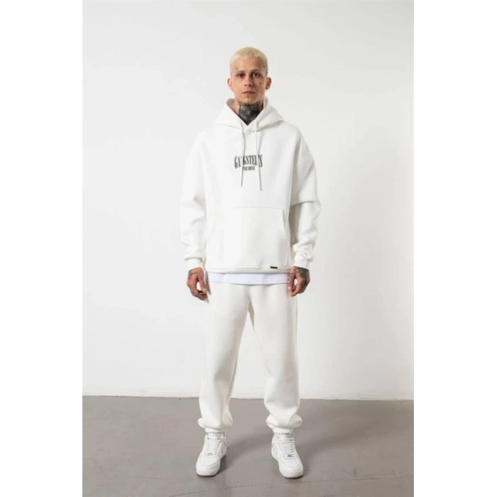 Oversıze Baskılı Erkek Sweatshirt