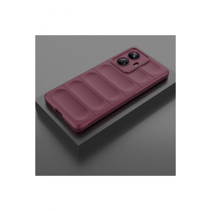 Realme 10 Pro 5G Kılıf Optimum Silikon - Bordo