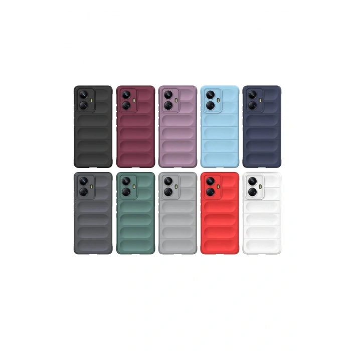 Realme 10 Pro 5G Kılıf Optimum Silikon - Bordo