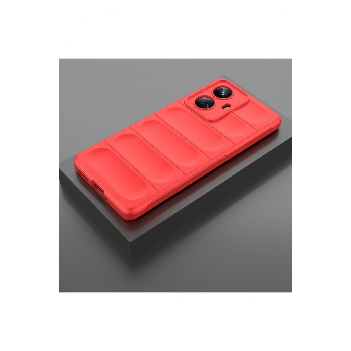 Realme 10 Pro 5G Kılıf Optimum Silikon - Kırmızı